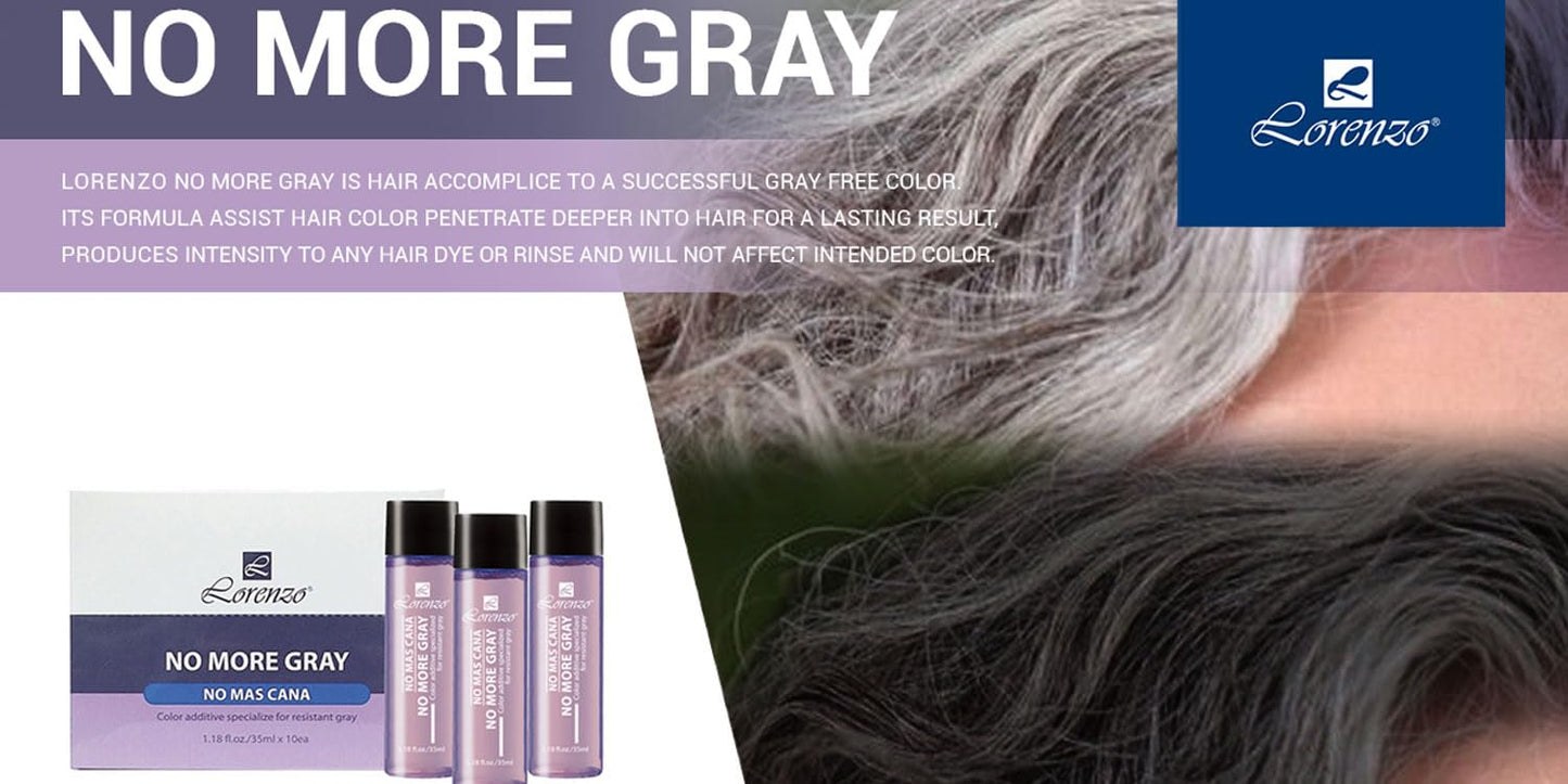 L Lorenzo No More Gray Color Additive Specialize for Resistant Gray 1.18fl.oz(35ml) X 10 Beauty & Personal Care L Lorenzo