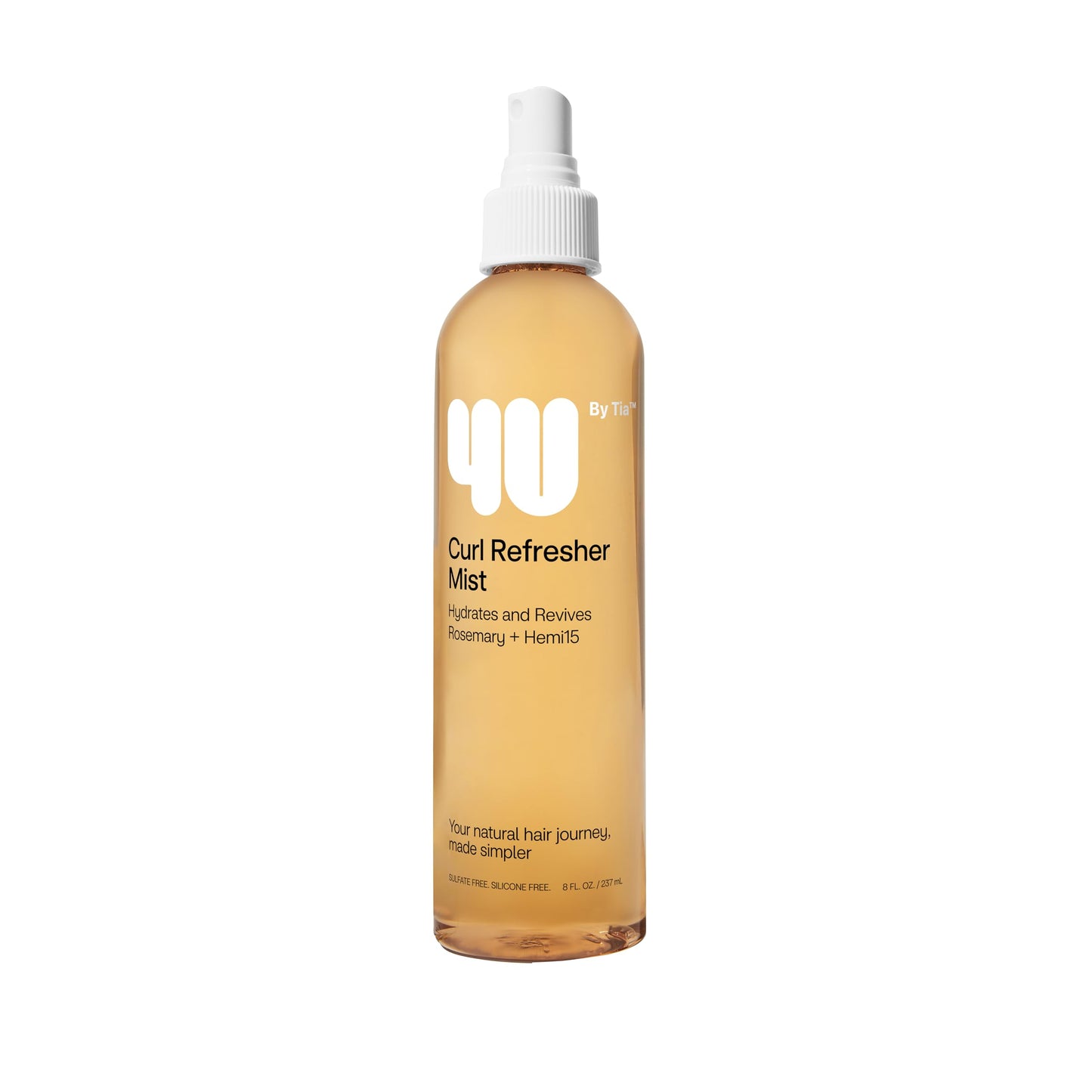 4U by Tia Curl Refresher Mist for Curly, Kinky, Coily 3A-4C Hair - Rosemary and Hemi 15, 8 fl oz Beauty & Personal Care 4U by Tia
