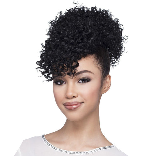 Vivica A. Fox (Bpb-pop) - Heat Resistant Fiber Bang & Ponytail in OFF BLACK