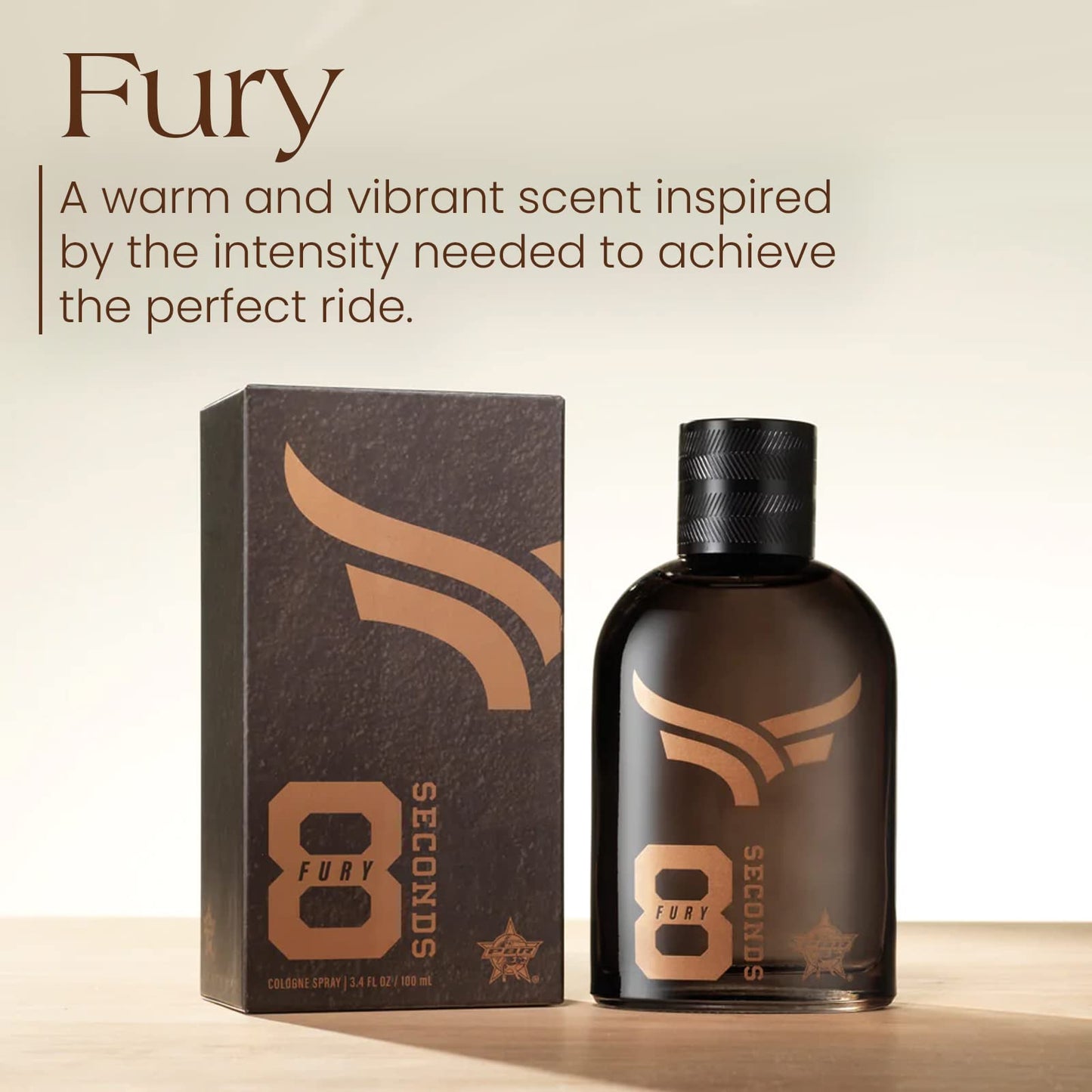 Tru Western PBR 8 Seconds Fury Men's Cologne, 3.4 fl oz (100 ml) - Warm, Intense, Vibrant Beauty & Personal Care Tru Fragrance Beauty