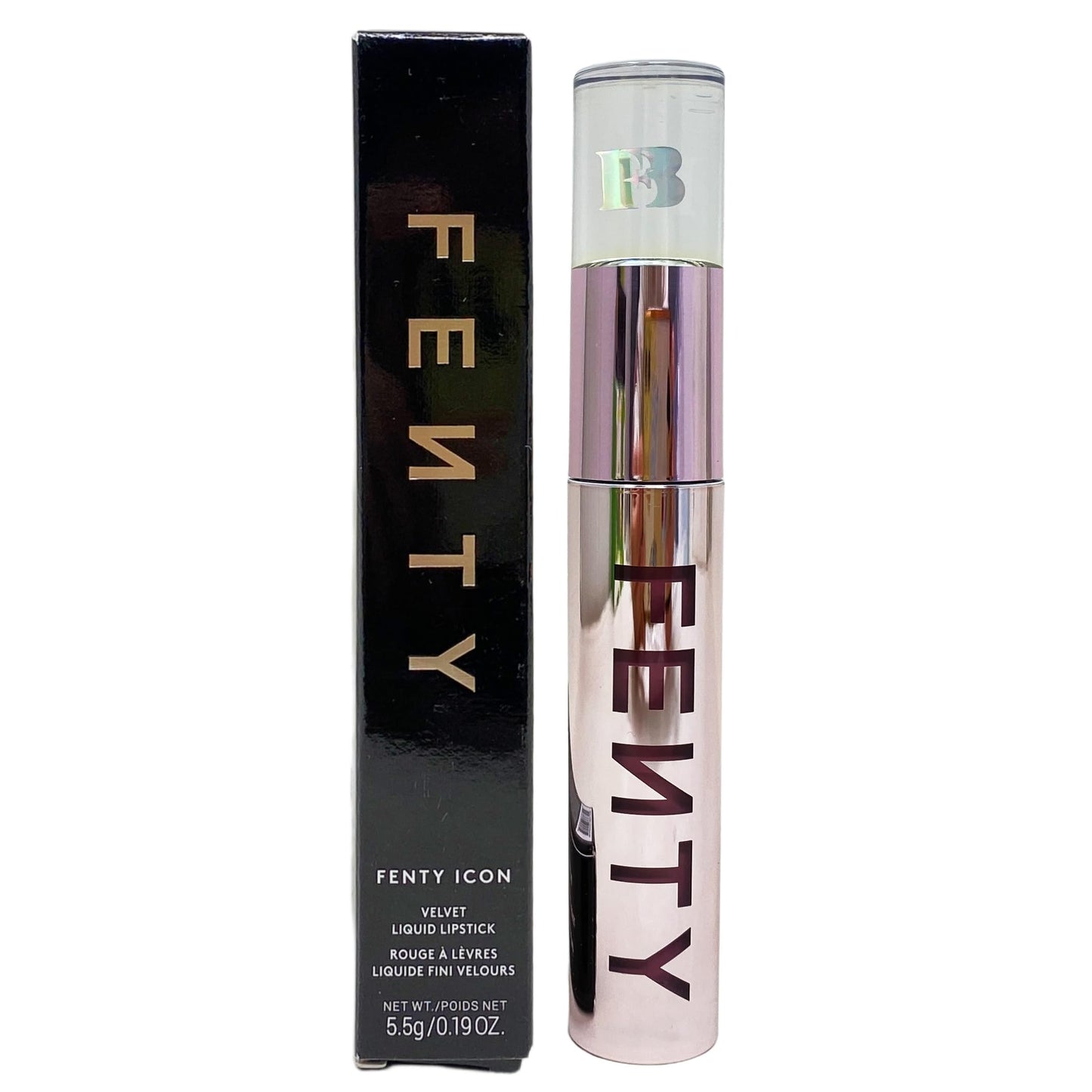 FENTY BEAUTY Icon Velvet Liquid Lipstick - 04 Riri (Rose Mauve Nude), 0.19 oz / 5.5 g Beauty & Personal Care FENTY BEAUTY