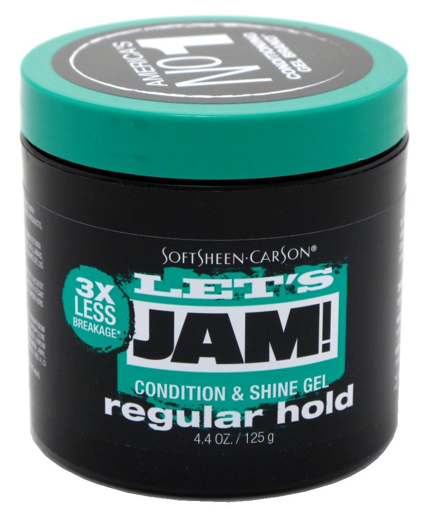 Lets Jam Condition & Shine Gel Regular Hold 4.4 Ounce Jar (130ml) (2 Pack) Beauty & Personal Care Let's Jam