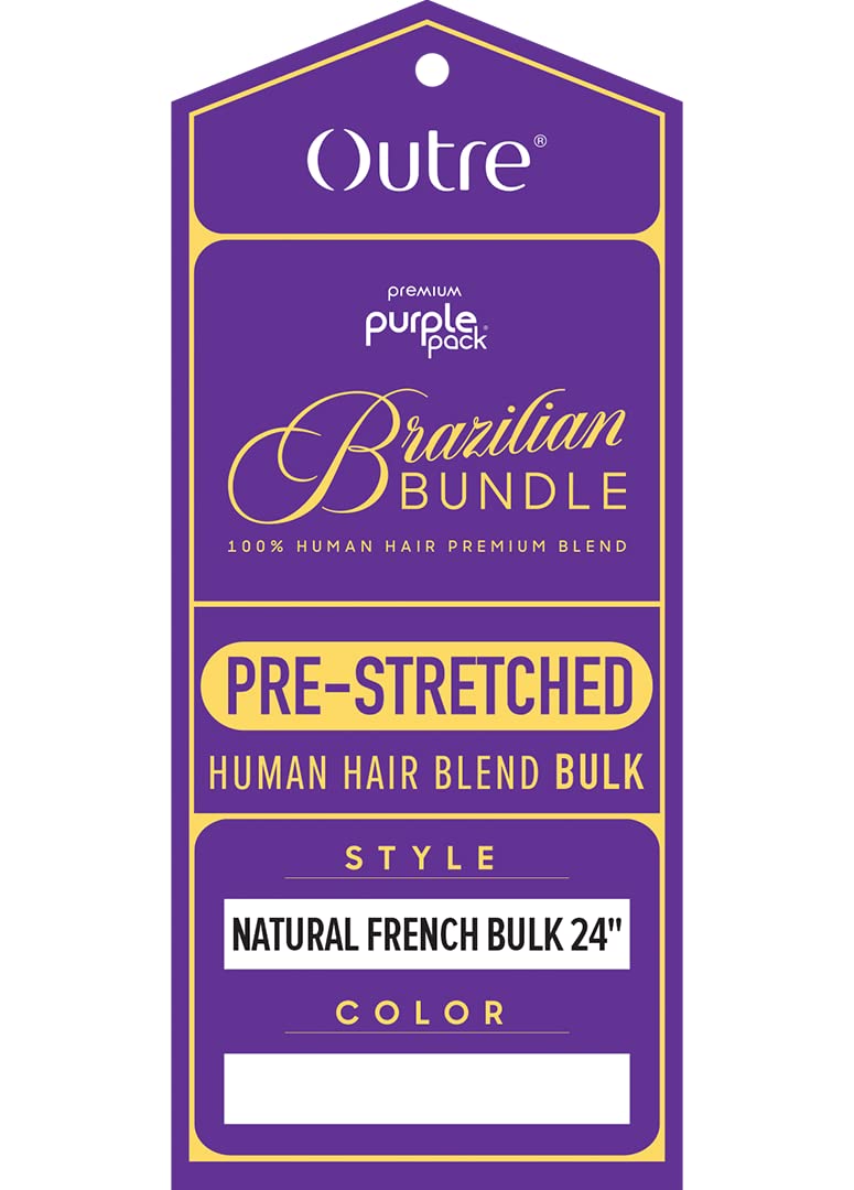 Outre Purple Pack Brazilian - Prestretched Natural French Bulk 24" (BURGUNDY 425)