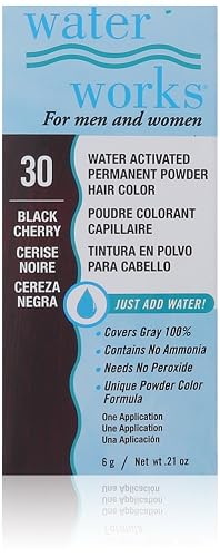 Waterworks Permanent Powder Hair Color #30 Black Cherry Beauty & Personal Care Water Works