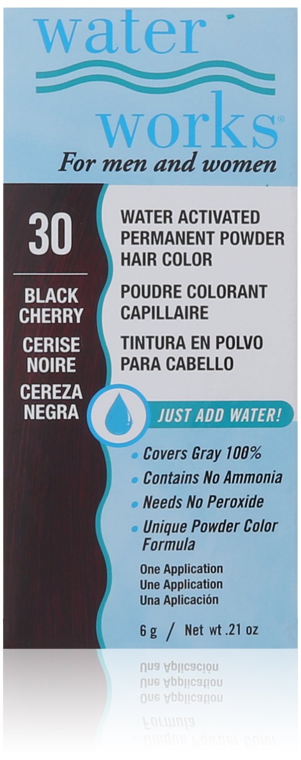 Waterworks Permanent Powder Hair Color #30 Black Cherry Beauty & Personal Care Water Works