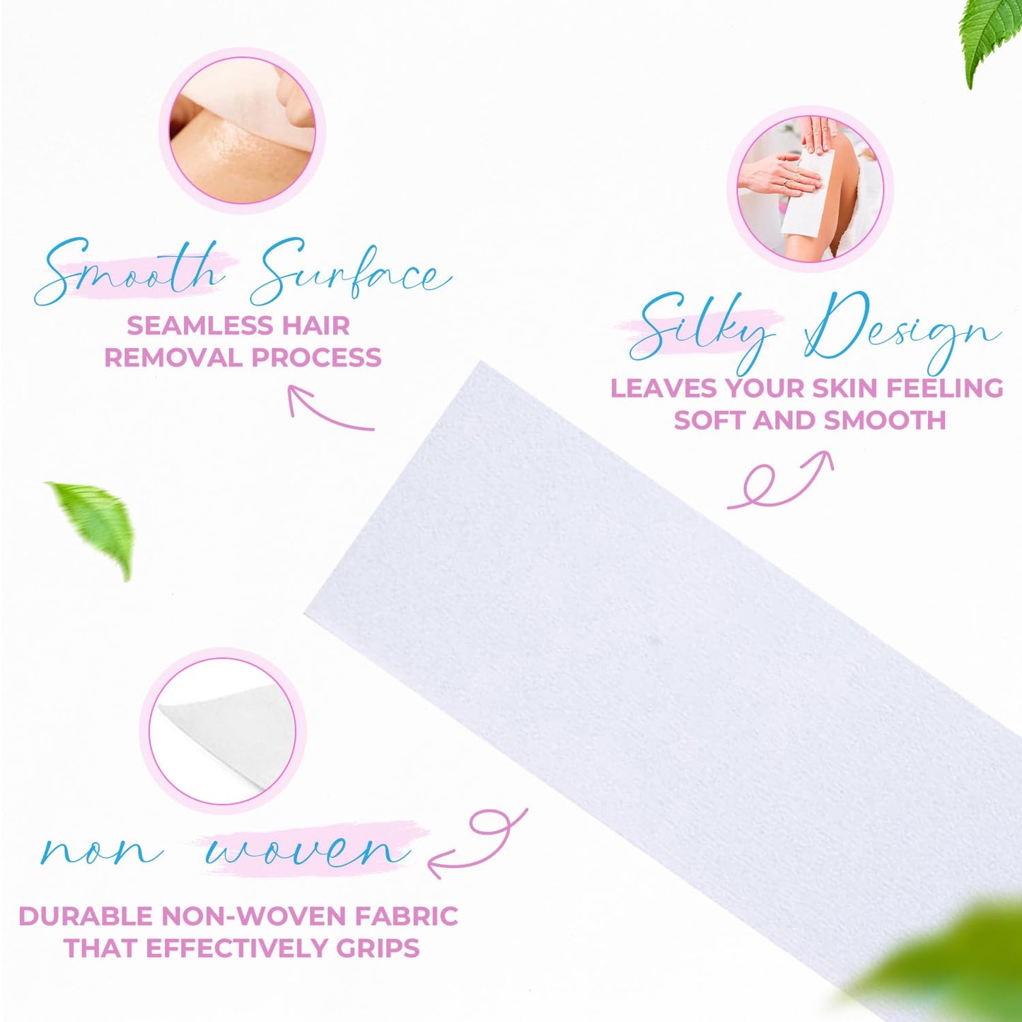 Tifara Beauty Non Woven Body and Facial Wax Strips Multi Size Pack (200) Beauty & Personal Care Tifara Beauty