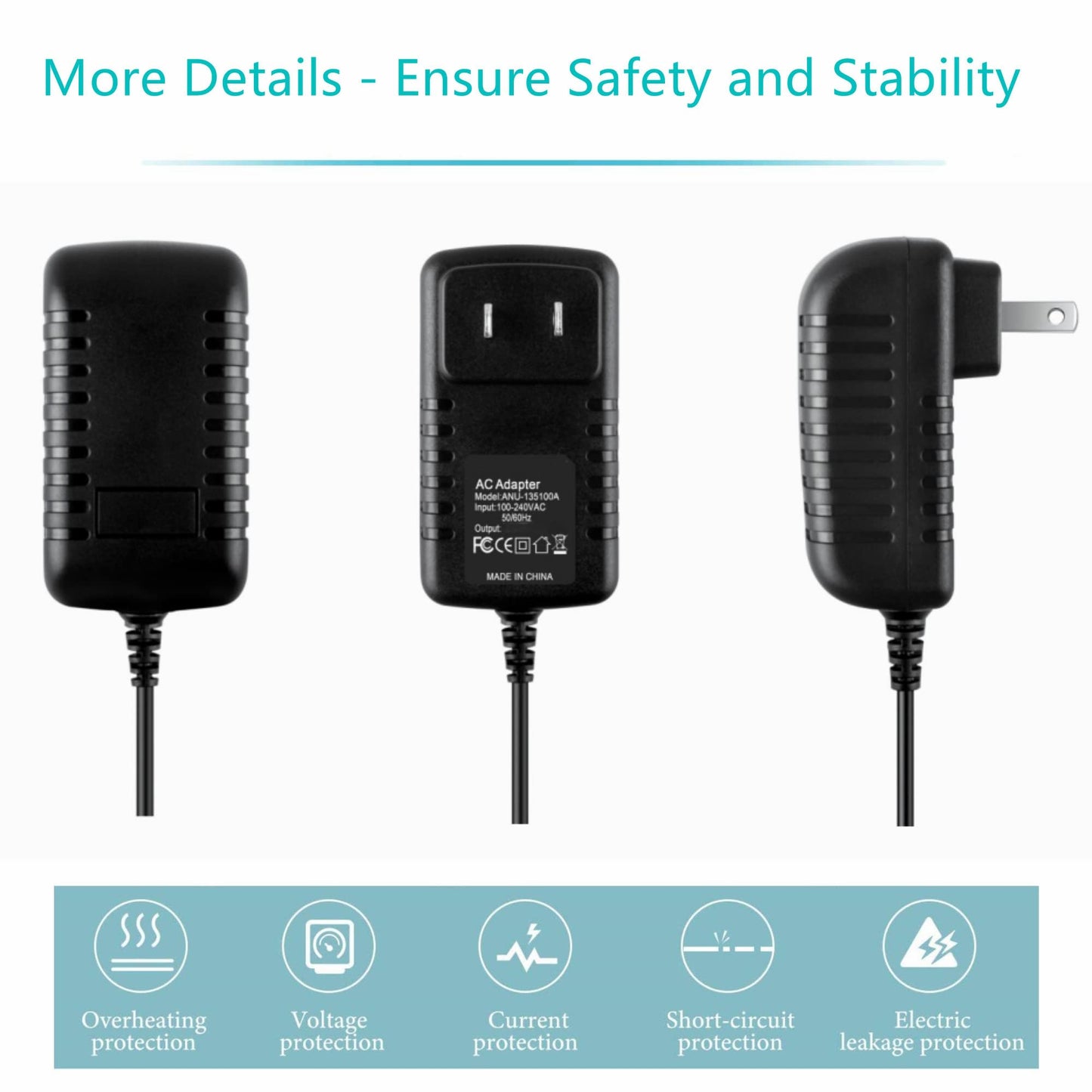 Dysead AC Adapter Compatible with Man Groomer Professional Electric Back Hair Shaver Power Supply Beauty and Personal Care Dysead