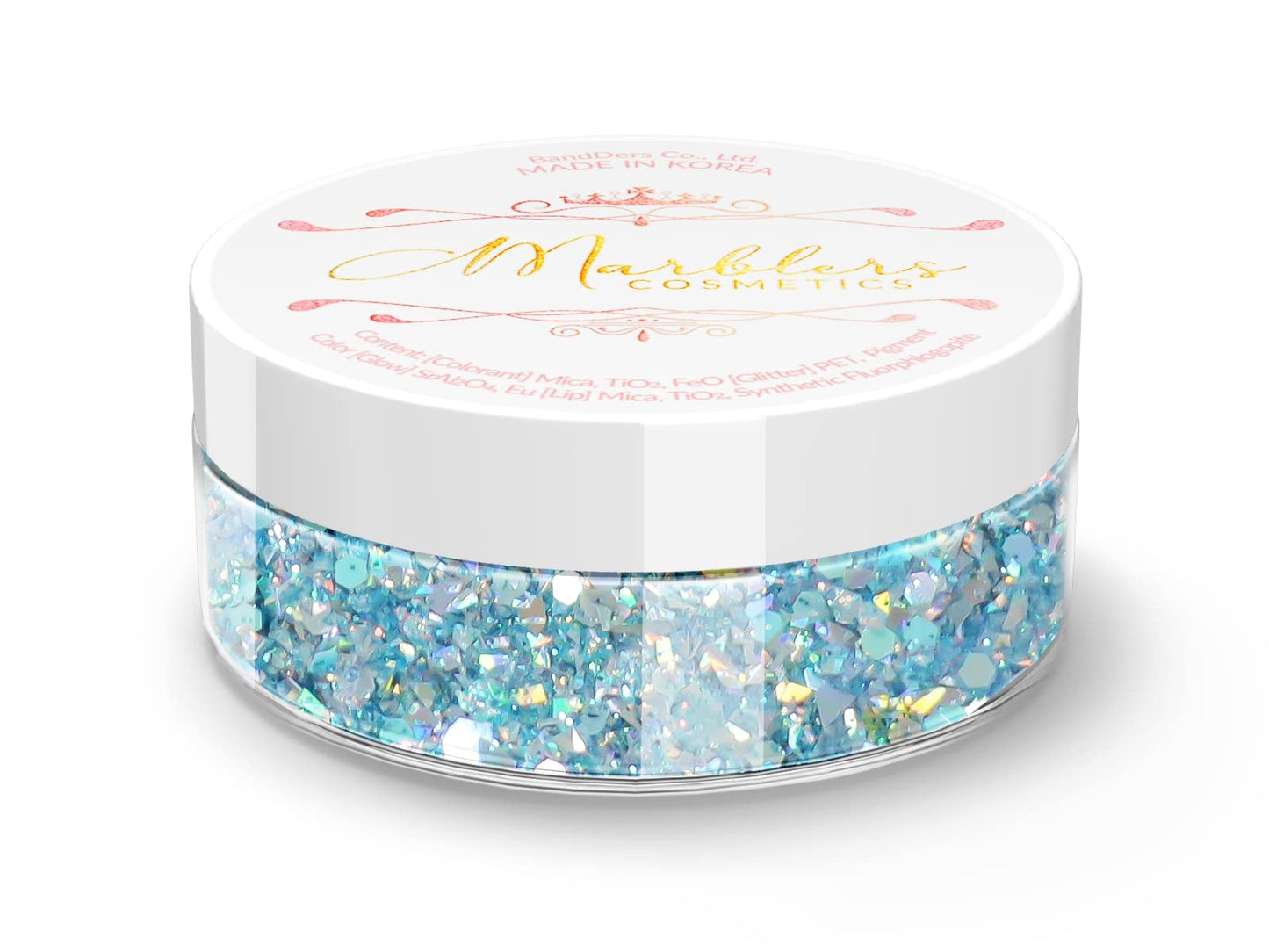 MARBLERS Mixed Shaped Face & Body Glitter [Blue] 0.18oz (5g) | Chunky | Chopped | Flake | Non-Toxic | Vegan | Cruelty-Free | Festival, Rave & Party Beauty & Personal Care MARBLERS