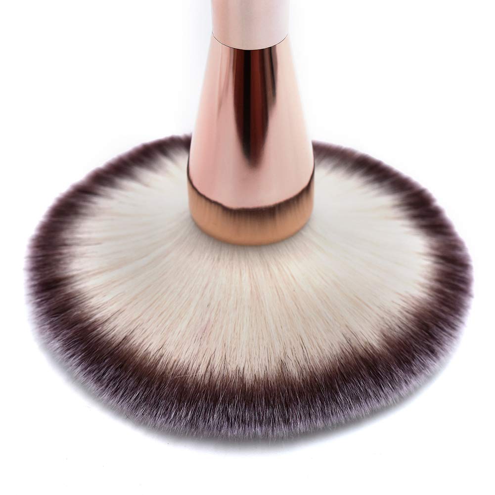 RN BEAUTY Makeup Brushes Large Powder Brush Foundation Blush Brush Bronzer Contour Face Blender Brush Mineral Blending Buffing Powder Cosmetics Kabuki Beauty & Personal Care RN BEAUTY