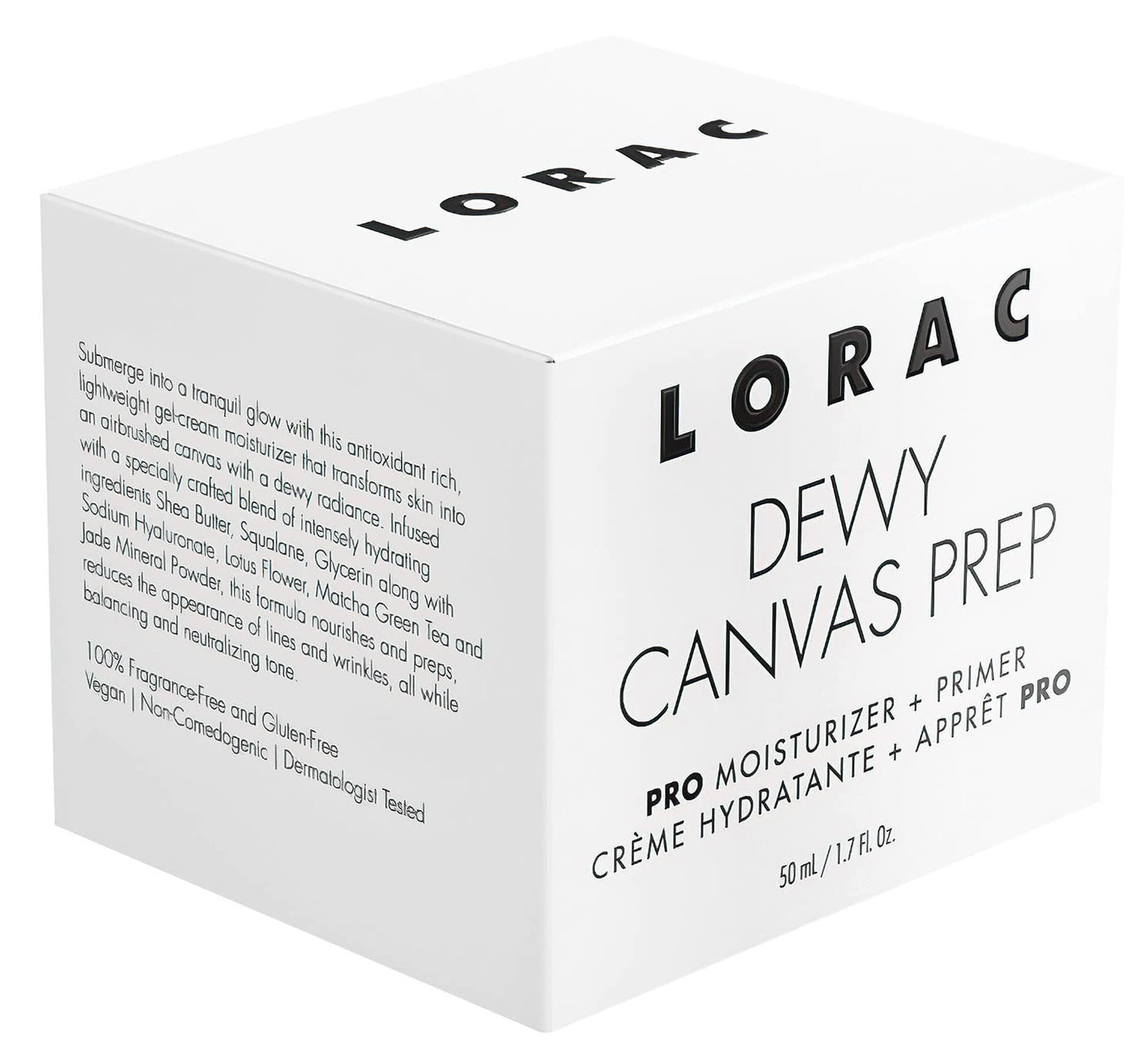 LORAC Dewy Canvas Prep PRO Moisturizer + Primer | Fragrance-Free Hydration Beauty & Personal Care LORAC