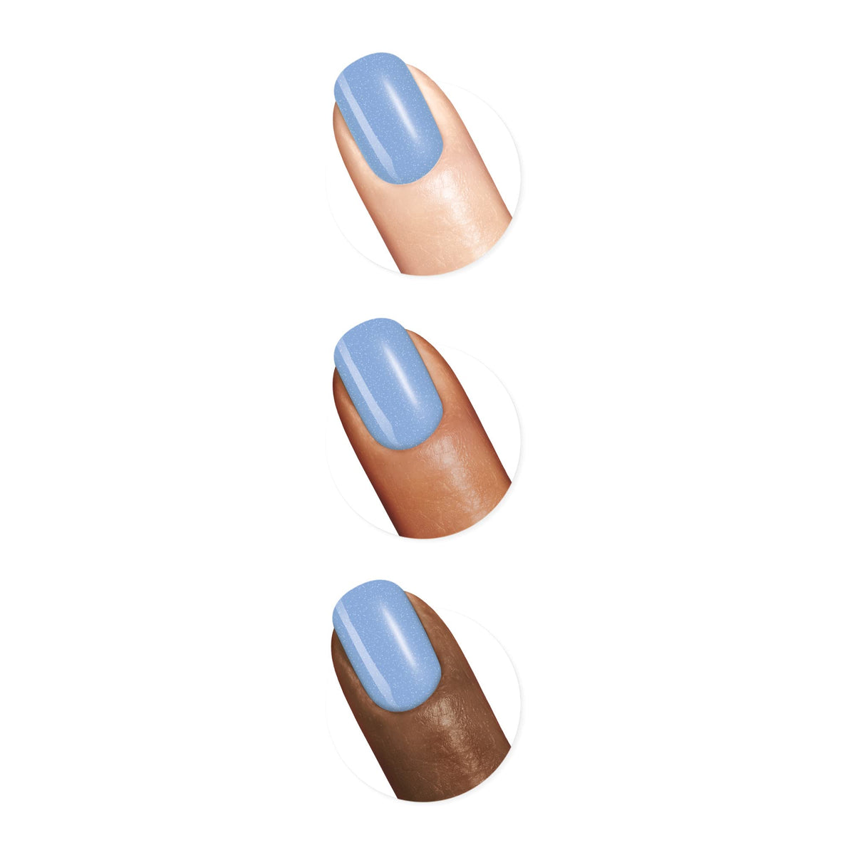 Sally Hansen Good. Kind. Pure. Nail Polish | Plant-Based, Vegan, 16-Free Formula | Opaque, Shiny | 370 Crystal Blue | Light Sky Blue Nail Color Beauty & Personal Care Sally Hansen