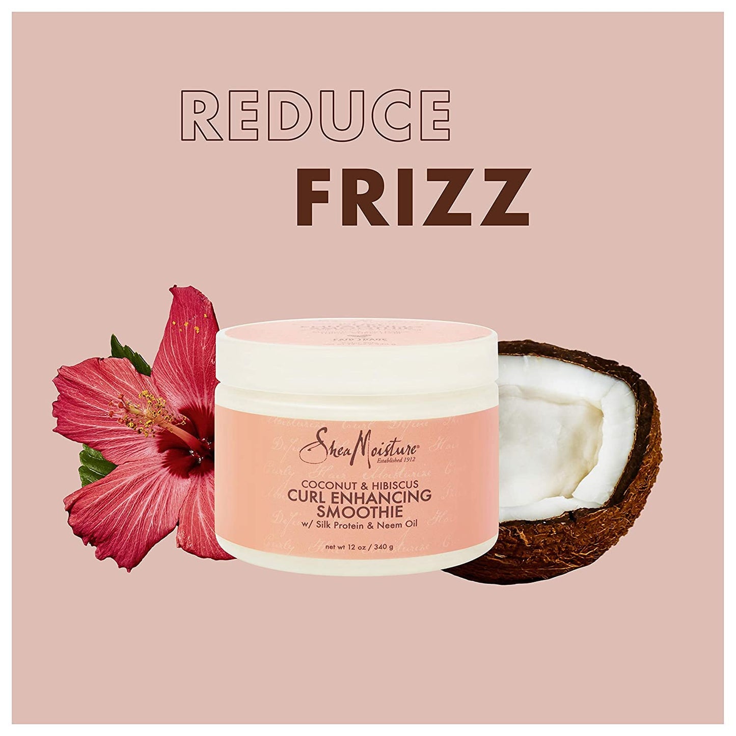 SheaMoisture Curly Hair Products, Hydrating Coconut & Hibiscus Bundle - Includes Curl & Style Milk and Curl Enhancing Smoothie, 8 oz and 12 oz Beauty & Personal Care Shea Moisture