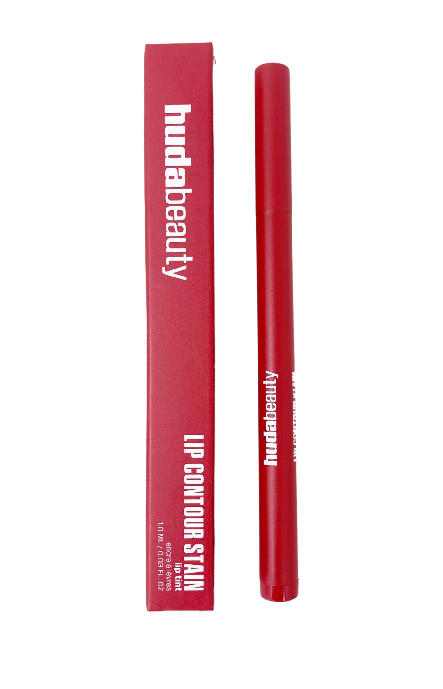 Huda Lip Contour Stain Lip Tint- Cherry Red (blue-toned red) .03 Fl Oz Beauty & Personal Care Huda