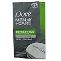 Dove Men+Care Body & Face Bars, Extra Fresh, 4.25 oz bars, 6 ea (Pack of 3) Beauty & Personal Care Dove