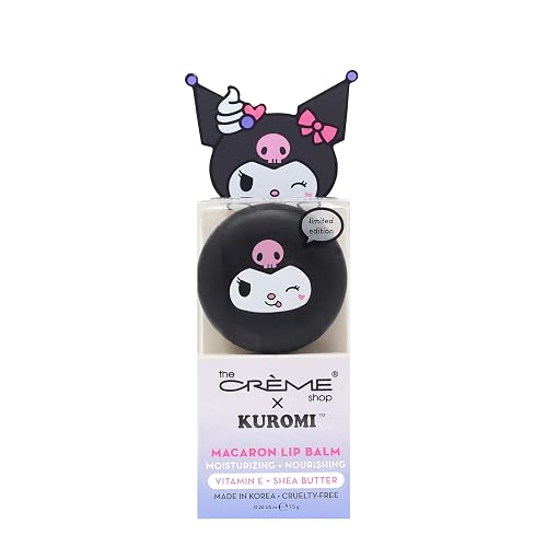 The Crme Shop Kuromi Macaron Lip Balm - Blueberry Smoothie Flavored Beauty & Personal Care The Crème Shop