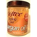 Softee argan oil styling gel 8 ounce, Yellow, 8 Ounce Beauty & Personal Care Softee
