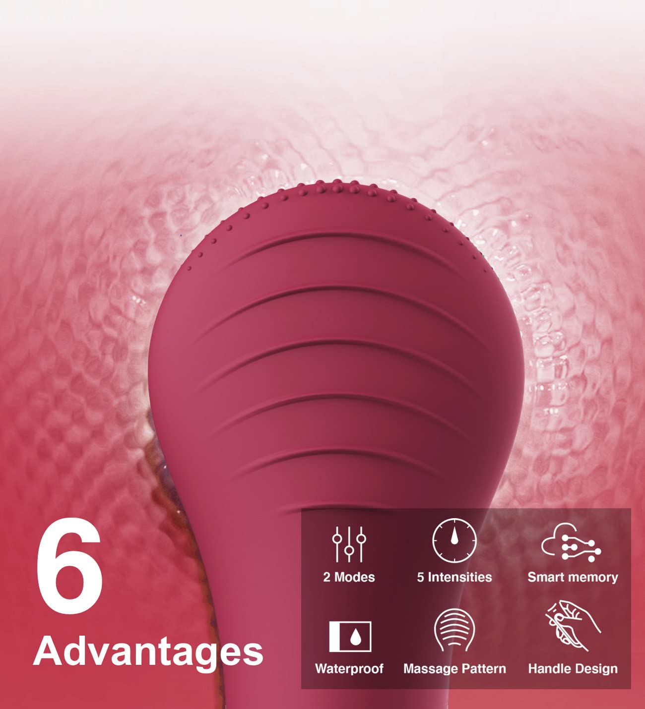 Face Scrubber, NågraCoola CLIE Facial Cleansing Brush, Waterproof and Rechargeable Face Scrub Brush for Men & Women, Cleansing Beauty & Personal Care NågraCoola
