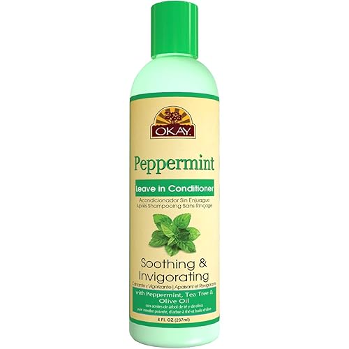 OKAY Peppermint Soothing & Invigorating Leave-in Conditioner, 8 Ounce Beauty & Personal Care OKAY