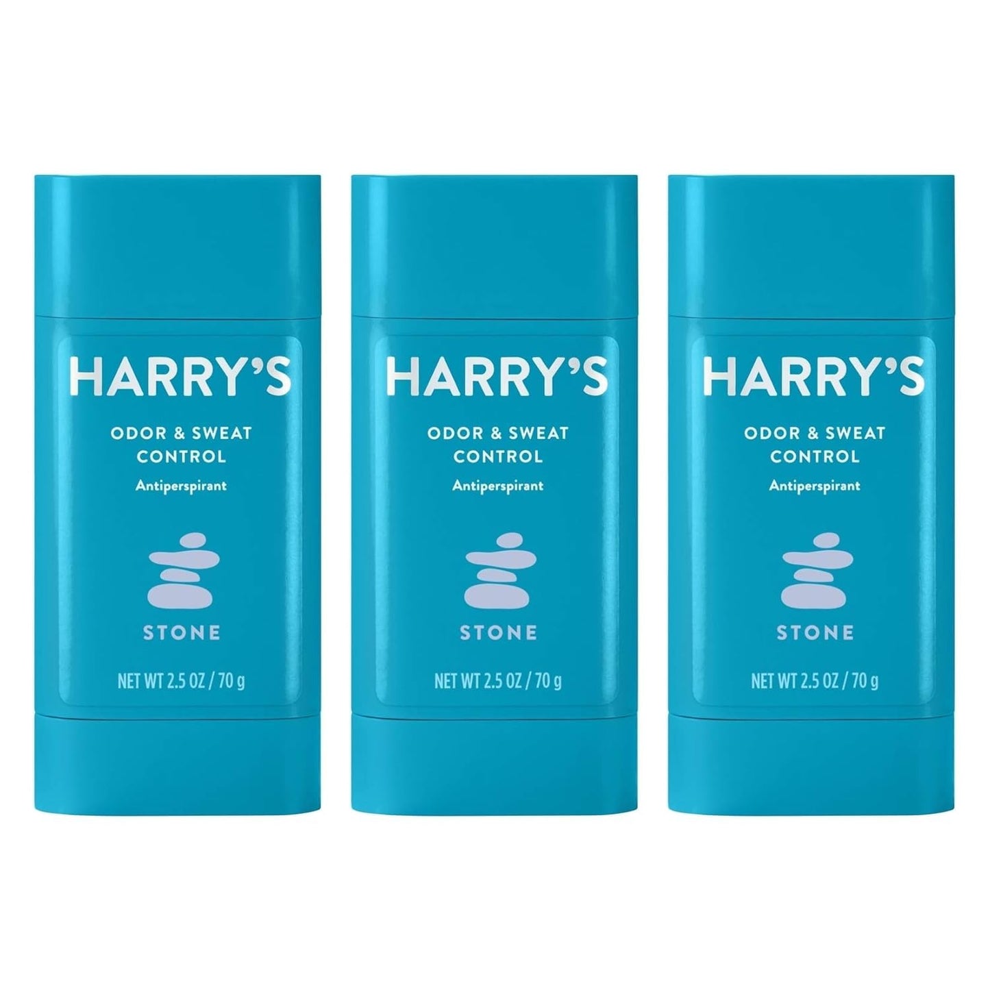 Harry's Mens Deodorant Antiperspirant, Odor & Sweat Control Antiperspirant for Men - Stone Scent, 3 Count Beauty and Personal Care Harry's