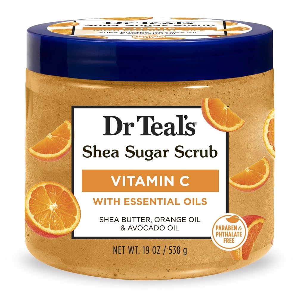 Dr Teal's Shea Sugar Body Scrub, Citrus with Essential Oils & Vitamin C, 19 oz Beauty & Personal Care Dr Teal's