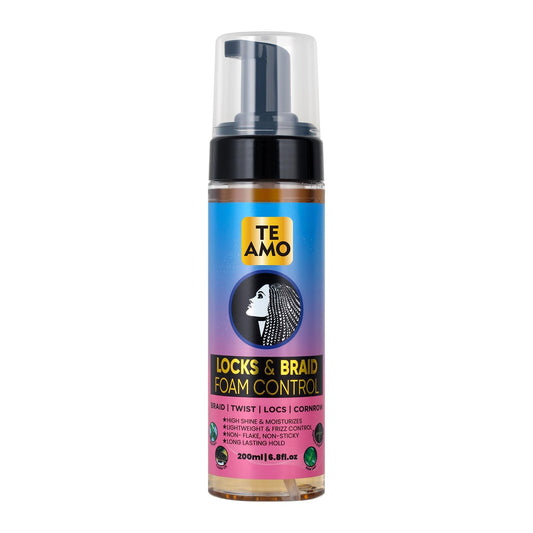 Te Amo Locks & Braid Foam Control - Long-Lasting Braid Foam for braiding | No Frizz or Fraying | Moisturizes & Seals Braids, Locs, Twists & Cornrows Beauty & Personal Care Te Amo