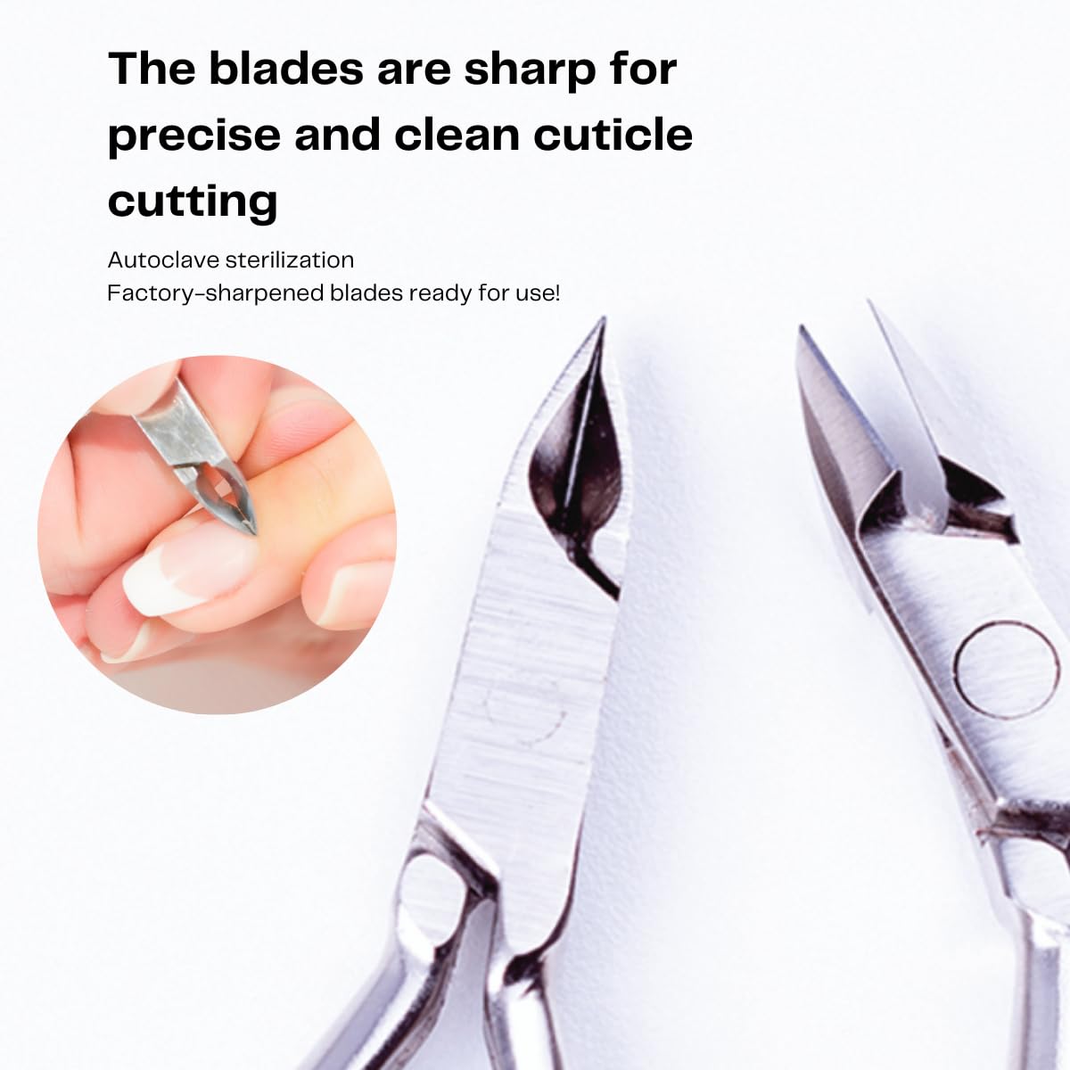 Cuticle Nipper Super Sharp - MUNDIAL 522-AP - Cuticle Trimmer for Manicure Kit and Pedicure Tools, Carbon Steel Handlee with Durable Spring. Tip Guard Beauty & Personal Care Mundial