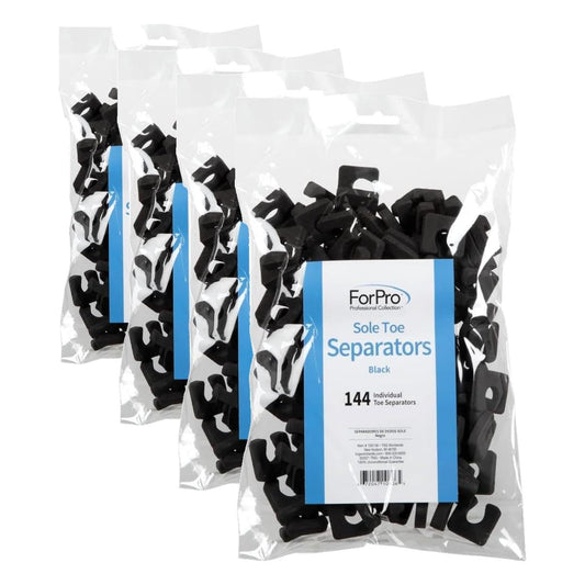 ForPro Sole Toe Separator - Black Luxurious Foam Separators - Individual Toe Separators for Pedicures – (Pack of 576) Beauty and Personal Care ForPro Professional Collection Default Title