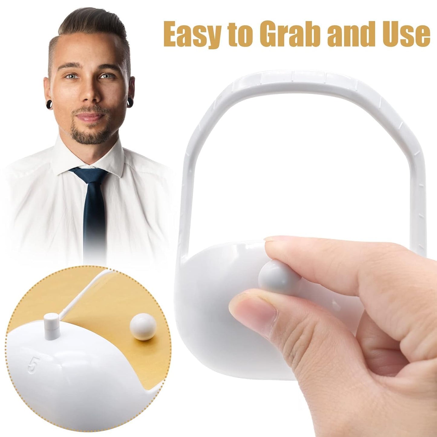5pcs/Set Black & White Beard Shaping Tool - Styling Template & Guide For Goatee & Full Beard Grooming(White) Beauty and Personal Care UNSFZLUZI