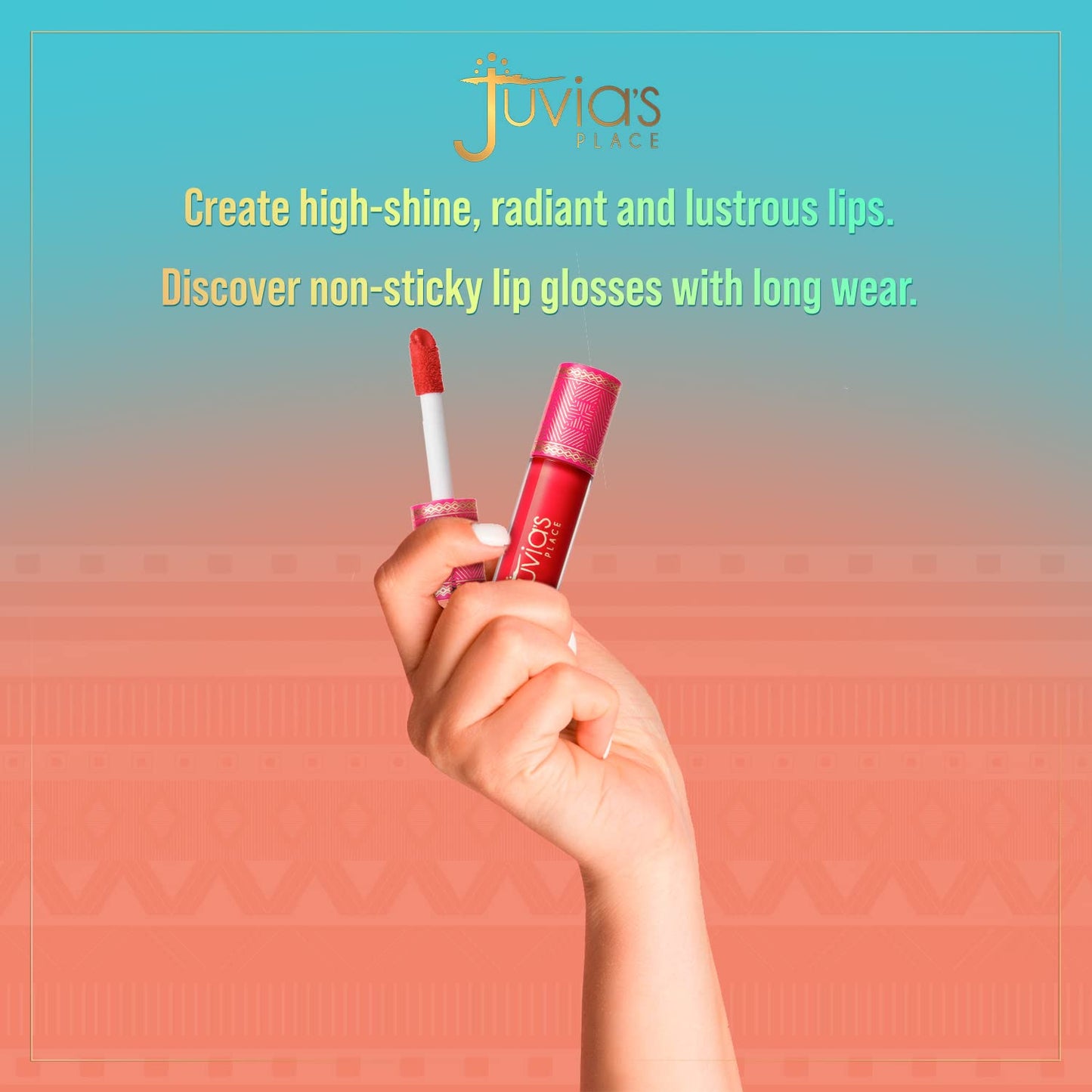 Juvia's Place, Lip Gloss Reflect Cherry Love, Red The Reds & Berries,Long Lasting Hydrating, Rich, Bright, 16 oz. Beauty & Personal Care Juvia's Place