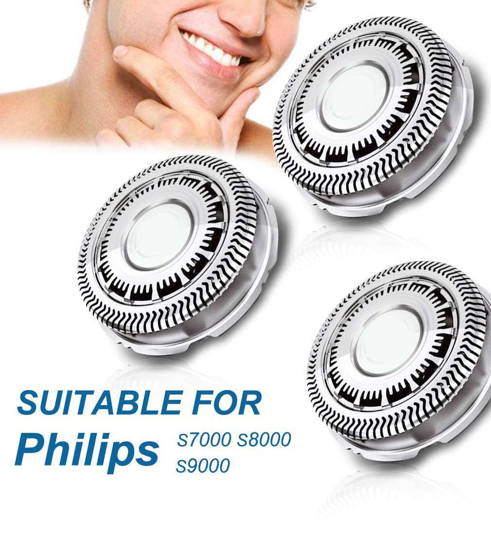 3pcs Shaver Replacement Heads for Philips Norelco 9000 S9000 Series 8000(S8xxx) S9800 S9850 S9988 S7310 S9531/84 Shaving Head Razor Blade Beauty and Personal Care Tuchaolan
