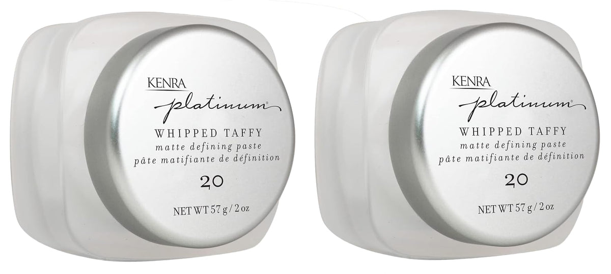 Kenra Professional Platinum Whipped Taffy 20 | Matte Defining Paste | Delivers An Ultra-Matte, Firm Hold Finish | Sculpts, Smooths & Texturizes Styles