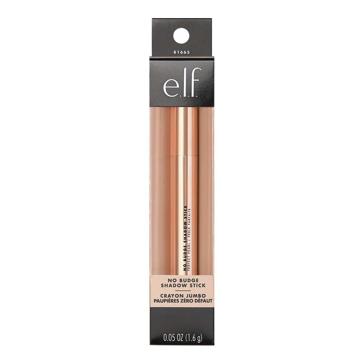 e.l.f. No Budge Shadow Stick, Long-Lasting Cream Eyeshadow Stick For High-Pigment, Metallic Color, Vegan & Cruelty-Free, Perfect Pearl Beauty & Personal Care e.l.f.