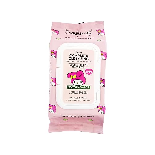 My Melody 3-IN-1 Complete Cleansing Essence-Rich Towelettes - Smoothing Aloe Beauty & Personal Care The Crème Shop