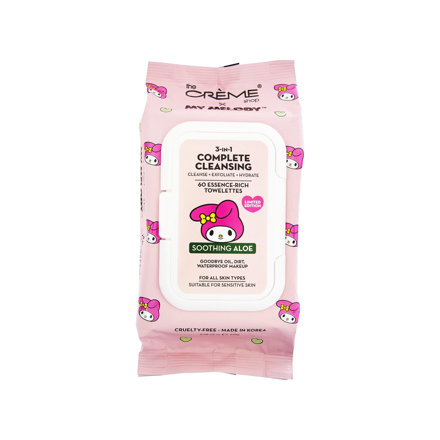 My Melody 3-IN-1 Complete Cleansing Essence-Rich Towelettes - Smoothing Aloe Beauty & Personal Care The Crème Shop