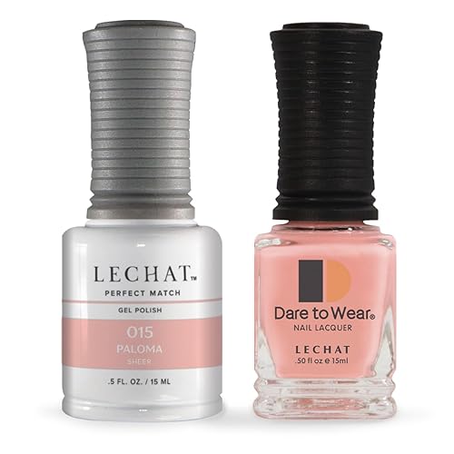 LECHAT Perfect Match Paloma, Sheer Pink Nude Gel Polish & Nail Lacquer Duo Set Beauty & Personal Care LECHAT