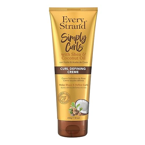Every Strand Curling Creme Simply Curls Coconut Oil and Shea Butter, 8 oz. Beauty & Personal Care Every Strand