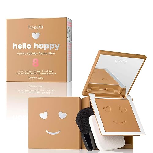 Benefit Cosmetics Hello Happy Velvet Powder Foundation 8 Beauty & Personal Care Benefit