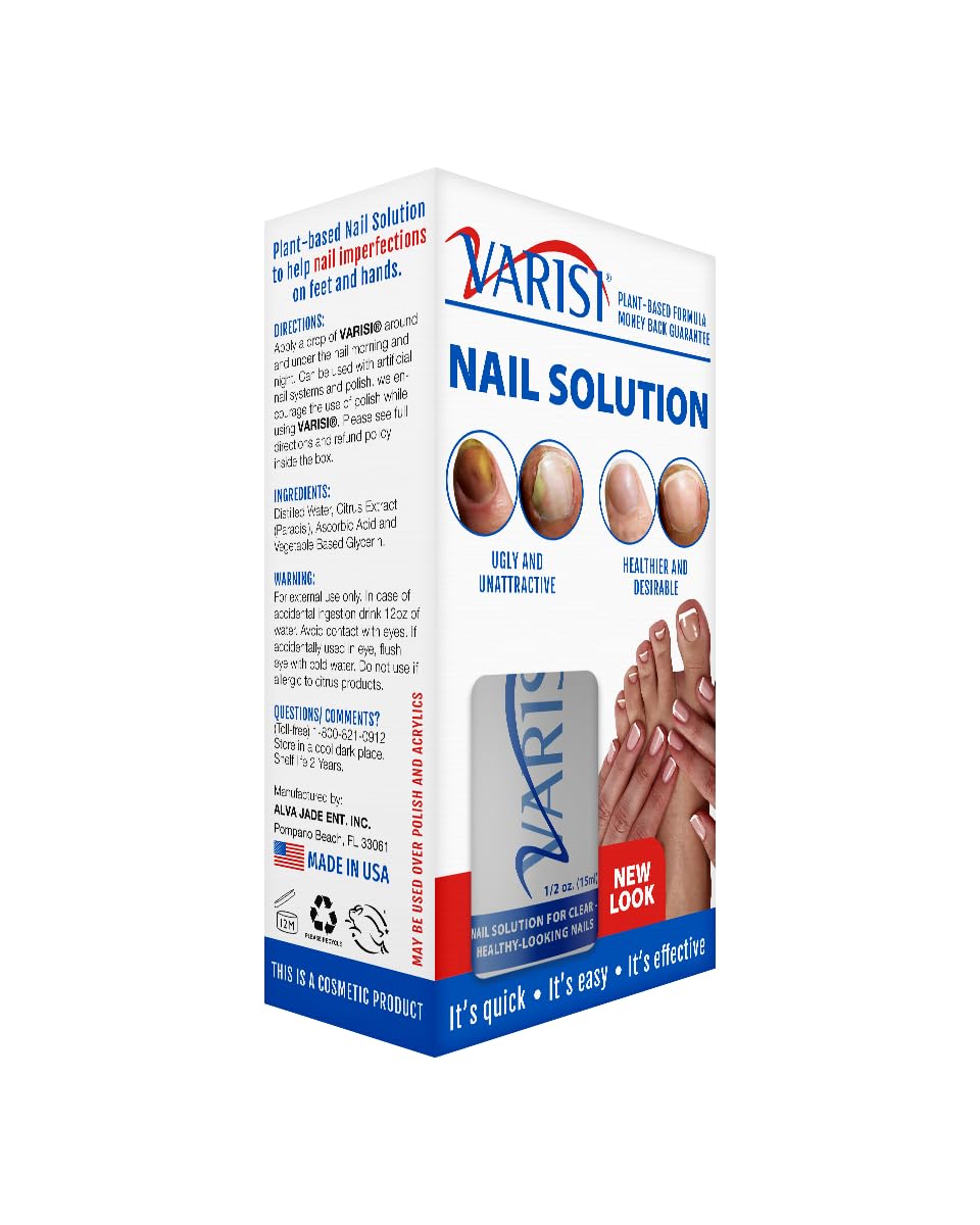 Varisi Nail Formula - Stronger Nails Treatment & Restore Problem Nails - US Made Beauty & Personal Care Varisi