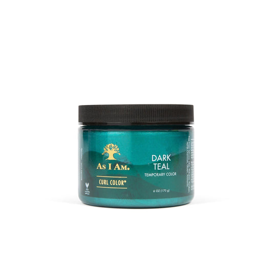 As I Am Curl Color - Dark Teal - 6 oz - Temporary Color & Curling Gel - Medium Hold - Vegan & Cruelty Free Beauty & Personal Care As I Am