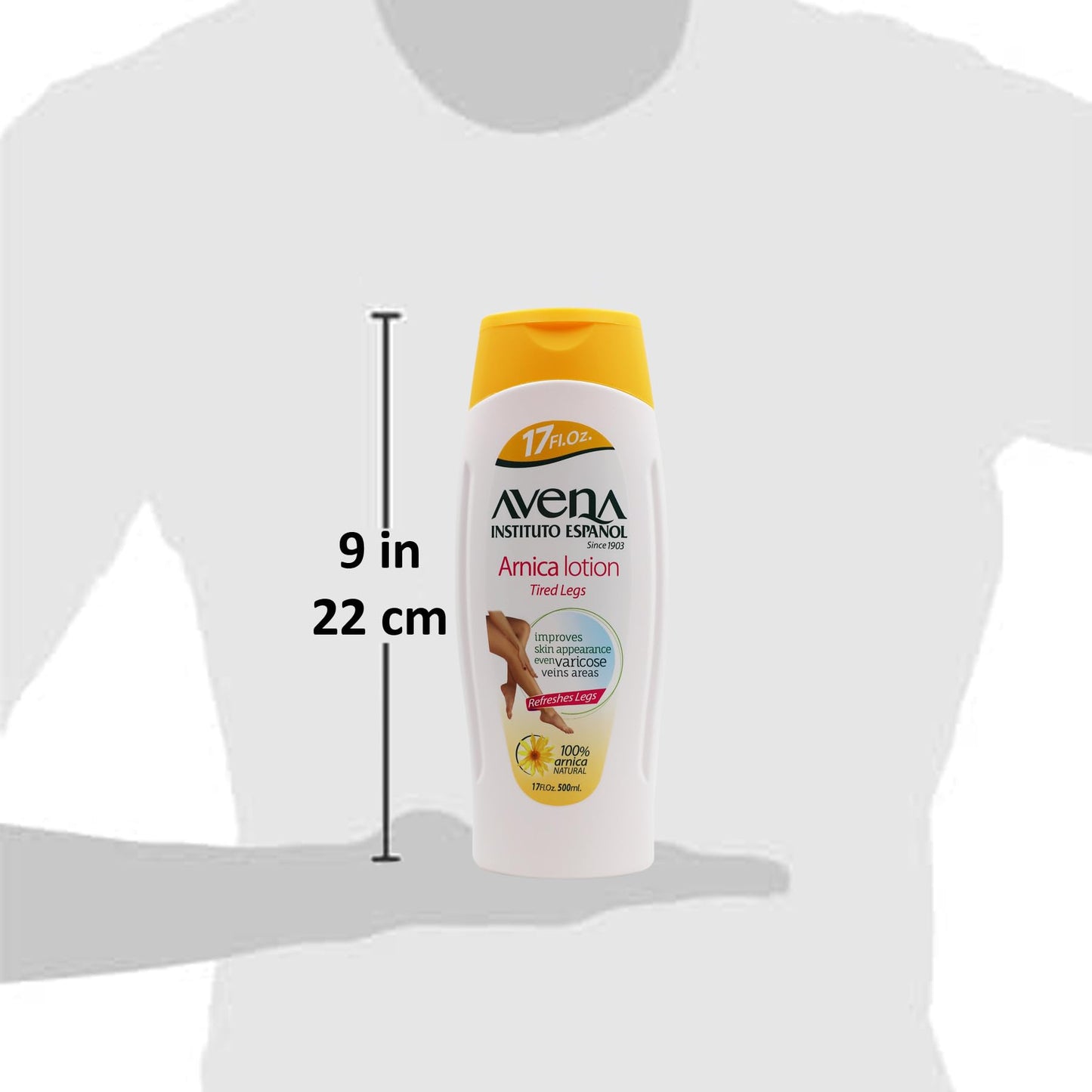 Avena Instituto Espanol Arnica Lotion Tired Legs, Improves Skin Appearance, Even Varicose Veins Areas, Refreshes Legs, 2-Pack of 17 FL Oz each, 2 Beauty & Personal Care Avena Instituto Espanol