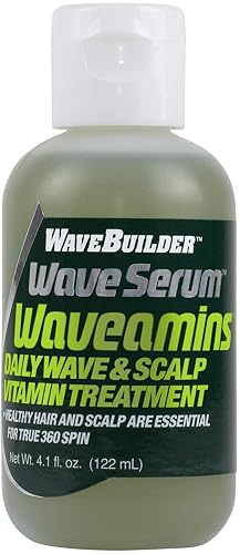 WAVEBUILDER Waveamins Daily Wave & Scalp Vitamin Treatment Wave Serum Beauty & Personal Care WAVEBUILDER