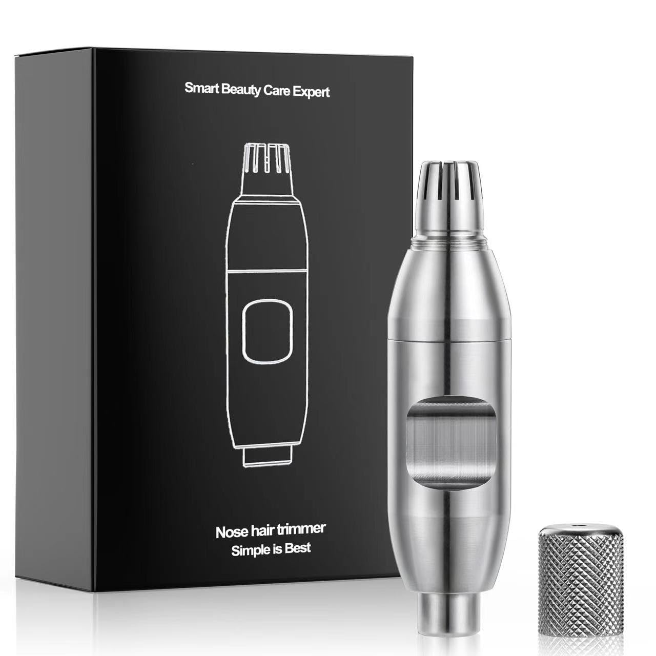 Nose Hair Trimmer for Manual, Battery-Free, Stainless, Waterproof, Painless Beauty and Personal Care tongtonglovely