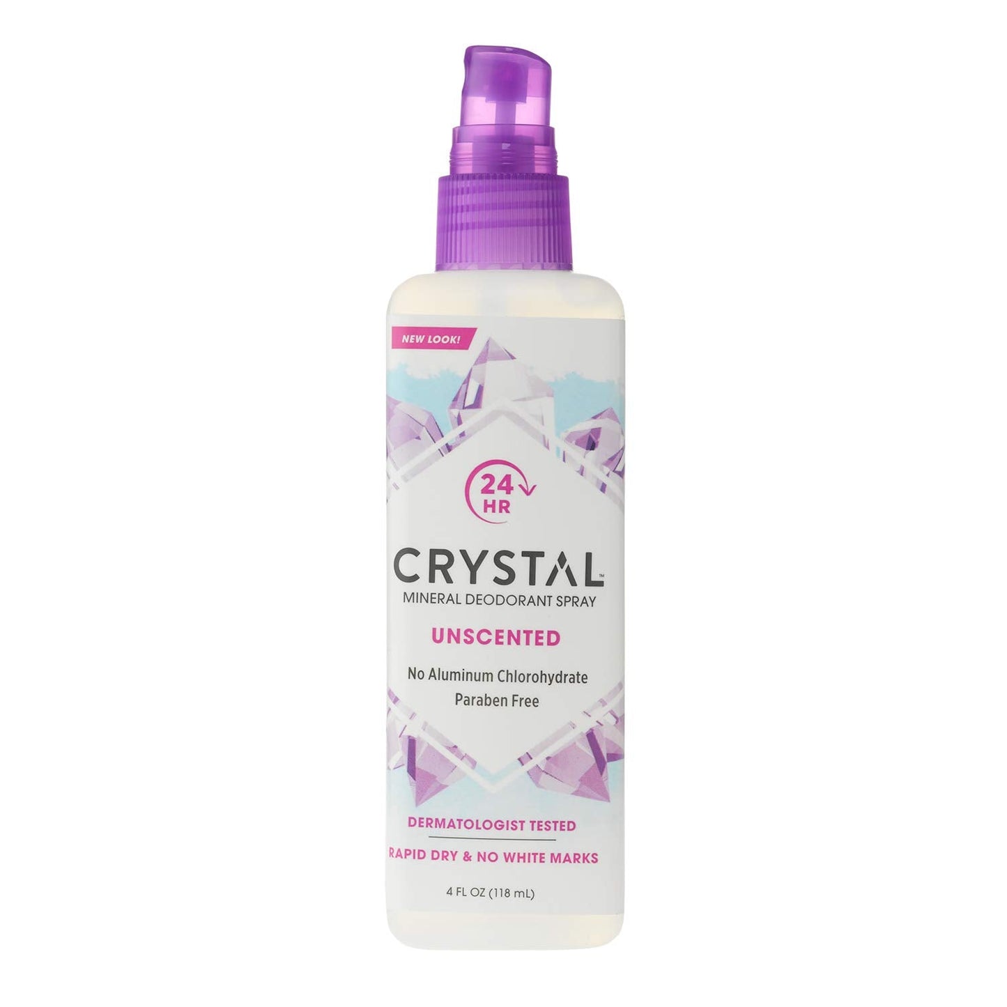 CRYSTAL Deodorant Spray - Unscented (4 fl oz) - 3 Pack (30009-3) Beauty and Personal Care Crystal Essence