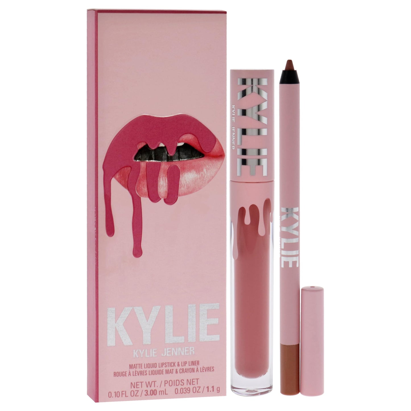 Matte Lip Kit - 808 Kylie by Kylie Cosmetics for Women - 2 Pc 0.10oz Matte Liquid Lipstick, 0.03oz Lip Liner Beauty & Personal Care KYLIE