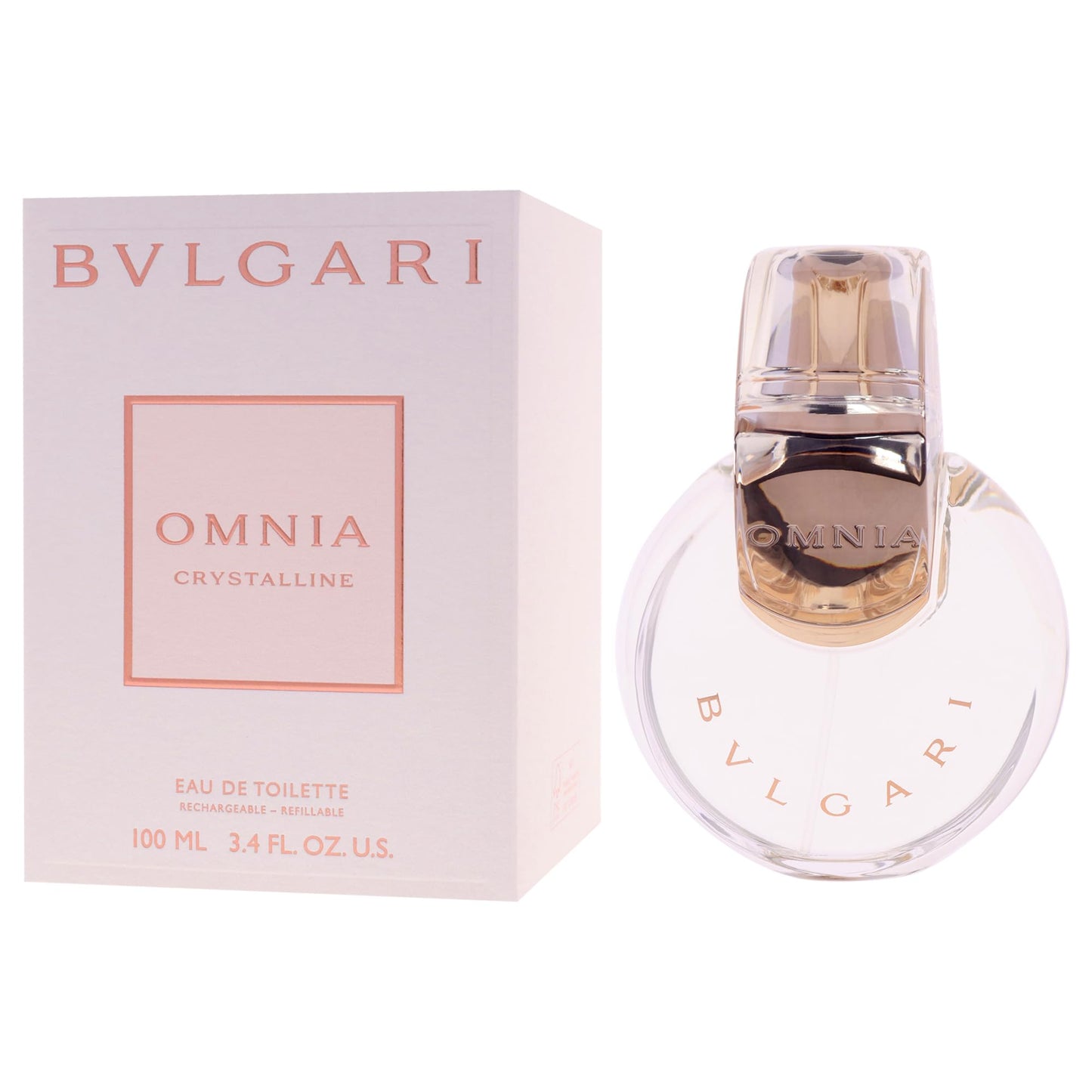 Bvlgari Omnia Crystalline by Bvlgari for Women - 3.4 oz EDT Spray (Refillable) Beauty & Personal Care BVLGARI