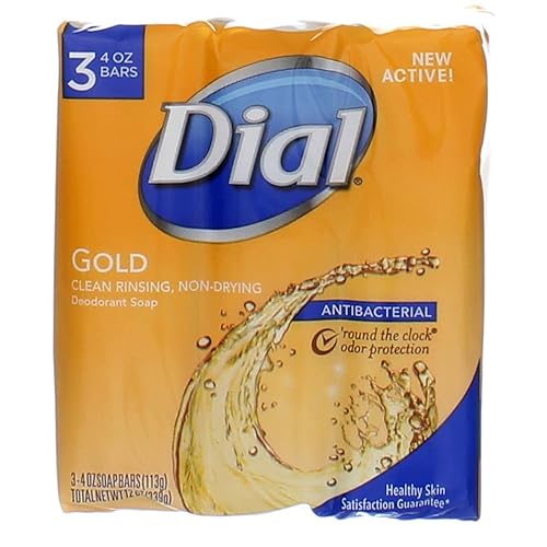 Dial Bar Soap Gold 4 Ounce 3 Count Advanced Clean Antibacterial Beauty & Personal Care Dial