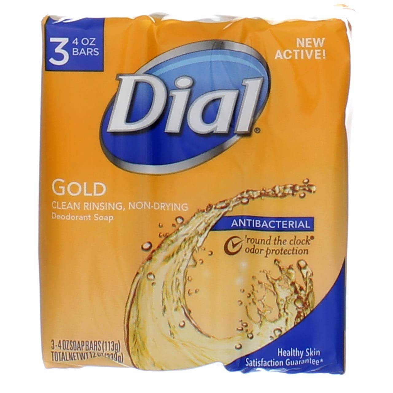 Dial Bar Soap Gold 4 Ounce 3 Count Advanced Clean Antibacterial Beauty & Personal Care Dial