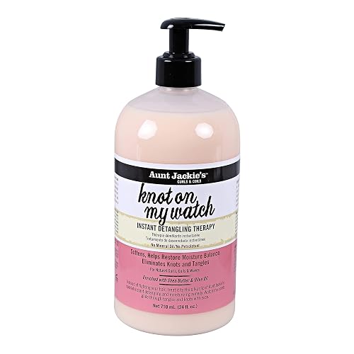 Aunt Jackie's Curls and Coils Knot On My Watch, Large 24oz Family Sized Pump, Instant Hair Detangling Therapy for Natural Curls, Coils and Waves Beauty & Personal Care Aunt Jackie's