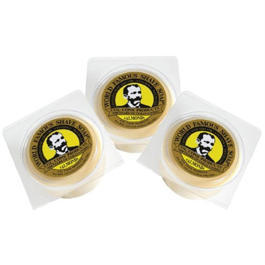 Col. Conk World's Famous Shaving Soap, Almond 3 - Pack Each Net Weight 2.25 Oz by Colonel Conk Beauty and Personal Care Rosponse