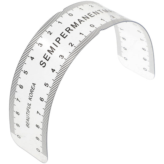 1pc Eyebrow Ruler for Microblading - Curved Plastic Positioning Tool for Accurate Eyebrow Shaping - Ideal for Professional and Home Use Beauty & Personal Care Healifty